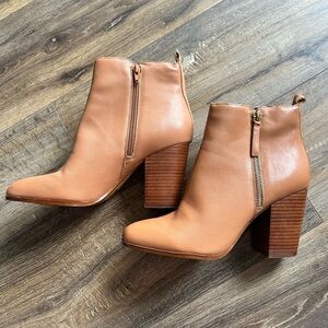 Aldo Tan Leather Ankle Boots